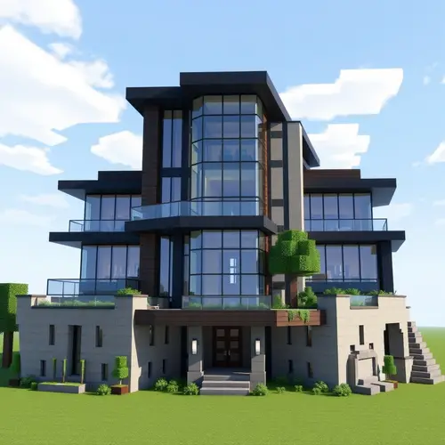 Stunning Modern Mansion in Minecraft