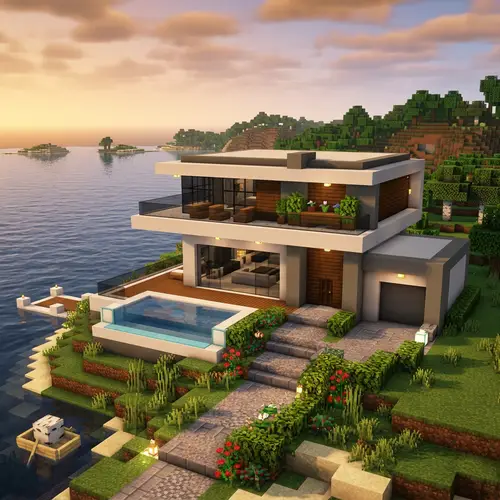 Minecraft Beautiful Modern House Ideas