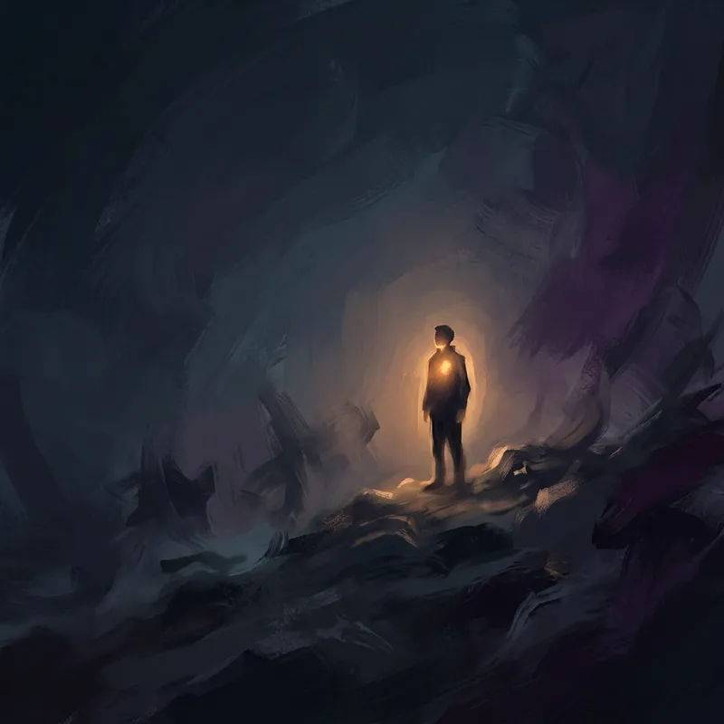 Be the Light in the Dark: Inspirational Digital Art