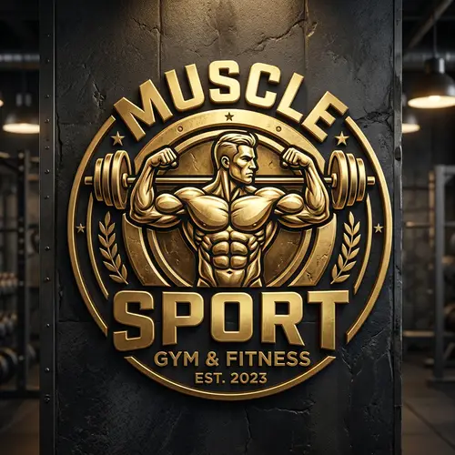 Luxury Logo Design for Muscle Sport Gym