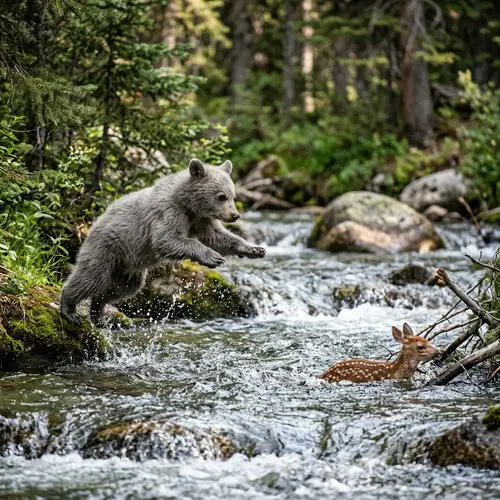 Little Grey Bear Saves Fawn | Heartwarming Rescue Story