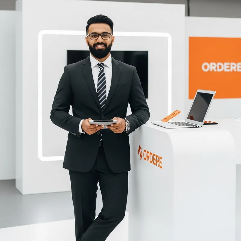 Professional Image of a South Asian Muslim Businessman