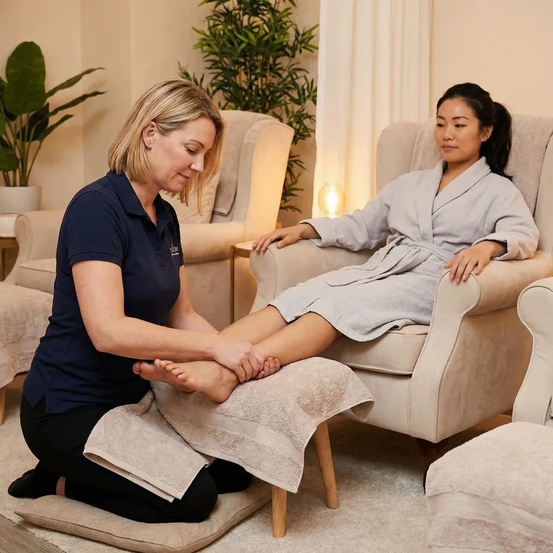 Blonde Asian Foot Massage Services Blonde Asian Foot Massage Services