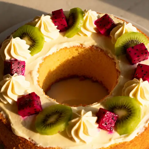 Delicious Chiffon Cake with Cream Cheese Icing