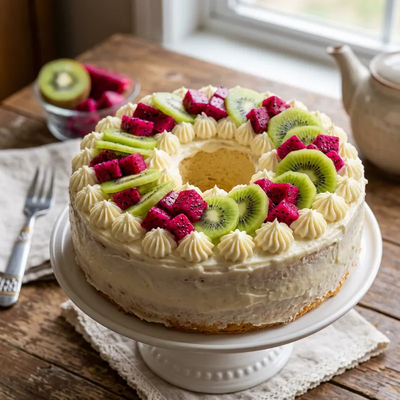 Delicious Chiffon Cake with Cream Cheese Icing