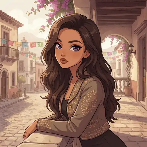 Stunning Anime Girl Illustration - Mexican Descent