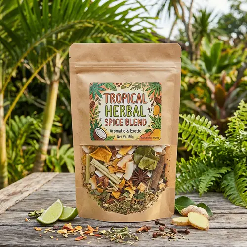 Tropical Herbal Spice Blend Package