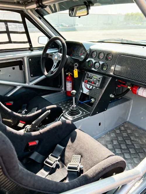High-Performance Race Car Interior Features