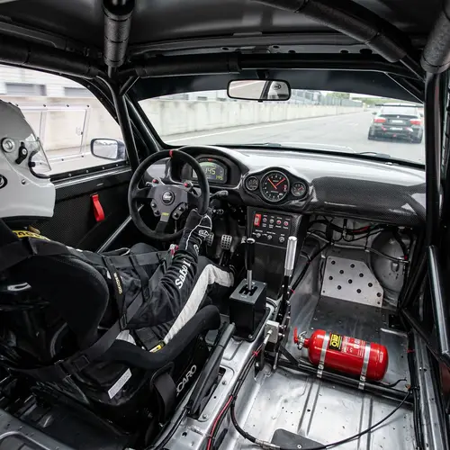 High-Performance Race Car Interior Features