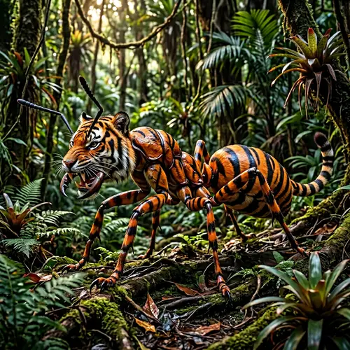 Tiger Ant Creature | Unique Fusion Animal Design