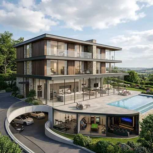 Luxury Modern House with 5 Bedrooms & 7 Bathrooms