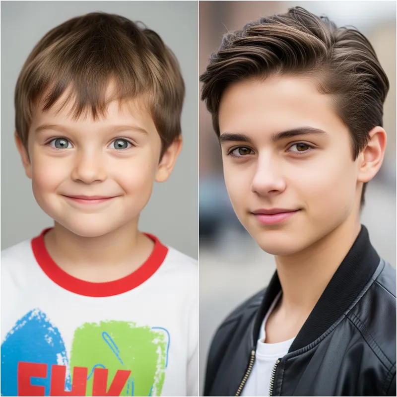 Age Progression to Teenager: A Visual Journey