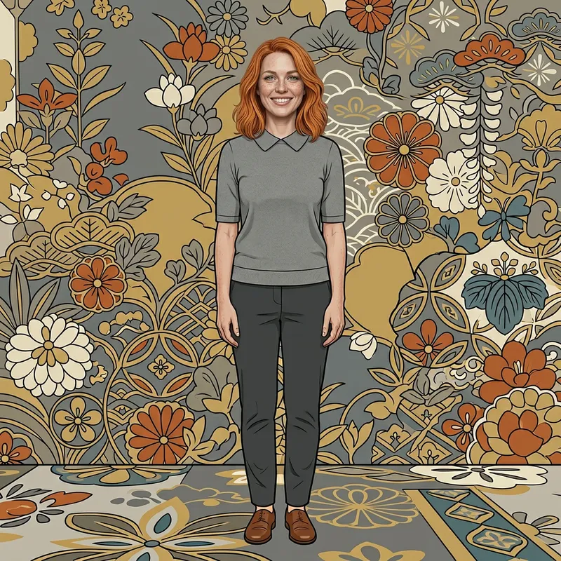 Adrienne Henchne Deak: Super Flat Woman with Olive-Green Eyes