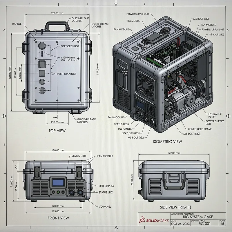 SolidWorks Rig System Case Design