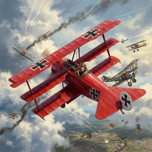 Baron Red: WWI Fighter Pilot in Aerial Battle