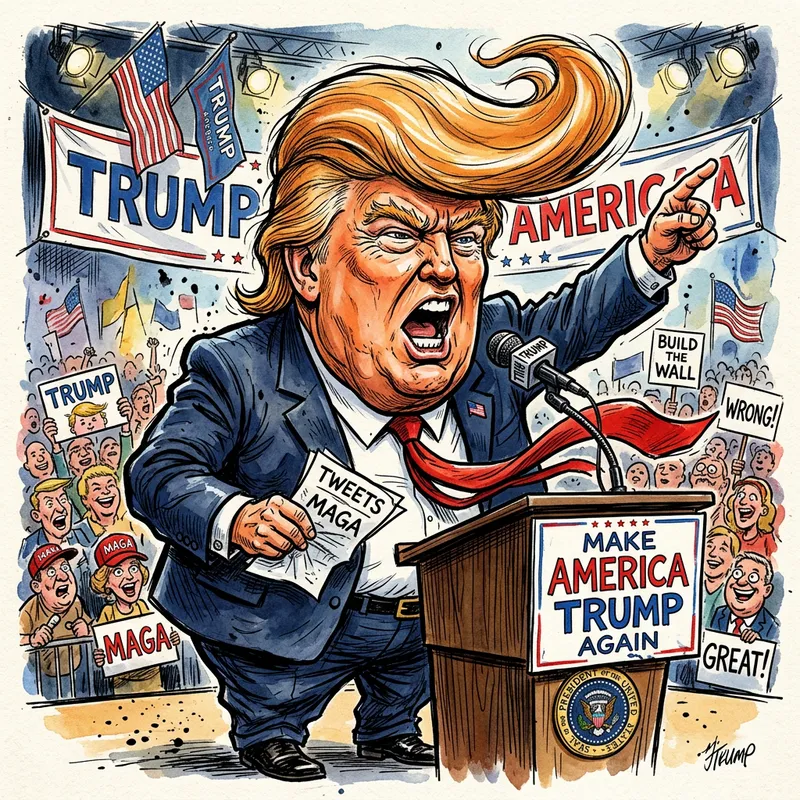 Donald Trump Caricature Art and Illustrations Donald Trump Caricature Art and Illustrations