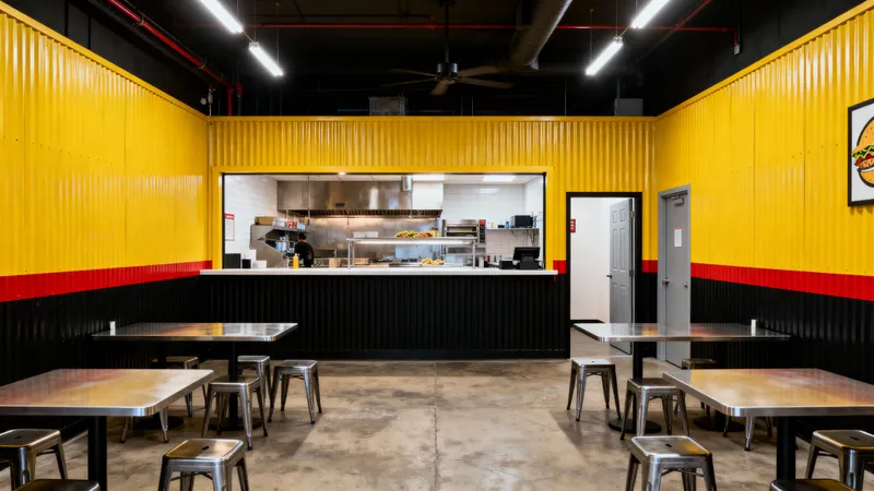 Stylish 700 Sq Ft QSR Taco Shop Interior Design
