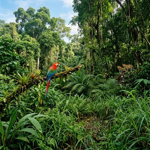 Live Action Jungle Safari: Lush Scenes & Wild Creatures