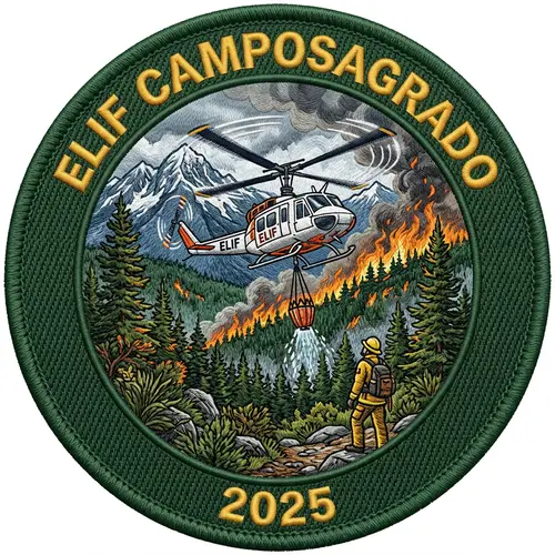 Forest Firefighter Patch Design - ELIF Camposagrado 2025