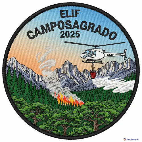 Forest Firefighter Patch Design - ELIF Camposagrado 2025