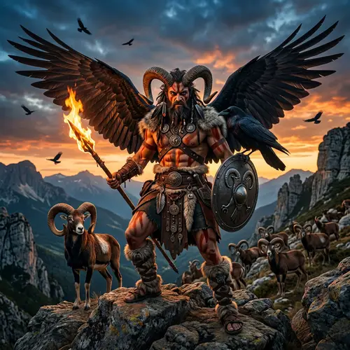 Iberian God of Fire and Bravery | Mythical Deity