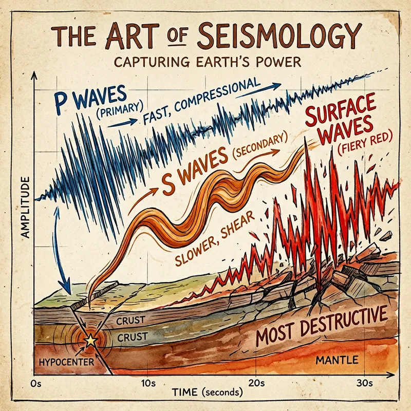 Illustrating Seismic Waves: Create Art from Seismogram with Easy Drawing Illustrating Seismic Waves: Create Art from Seismogram with Easy Drawing