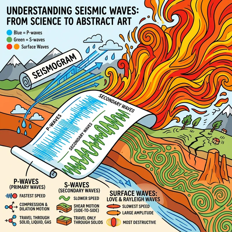 Transforming Seismic Waves into Art: A Creative Illustration Transforming Seismic Waves into Art: A Creative Illustration