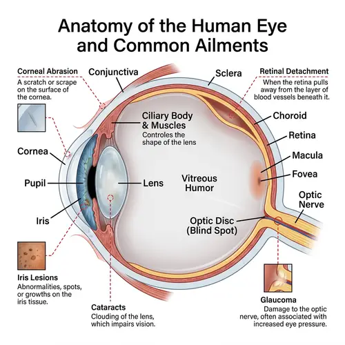 Human Eye Anatomy: Parts and Common Ailments Explained