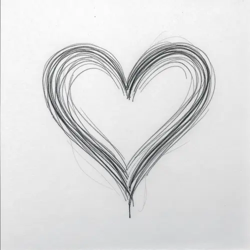 Heart Sketch Drawings - Creative Art Ideas