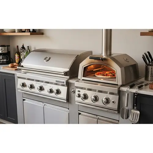 9' x 5' Gas BBQ Grille with Pizza Oven - Best Deals