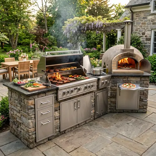 9' x 5' Gas BBQ Grille with Pizza Oven - Best Deals