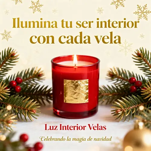 Creative Christmas Card for Candle Company