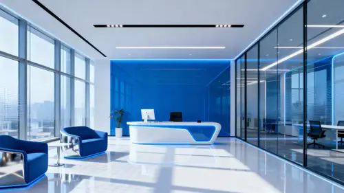 Beautiful Futuristic Office Interior Design