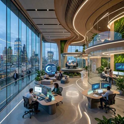 Beautiful Futuristic Office Interior Design