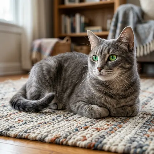 3D Realistic Domestic Cat Depiction