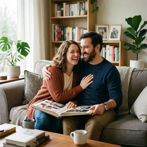 Happy Family: Husband and Wife Together