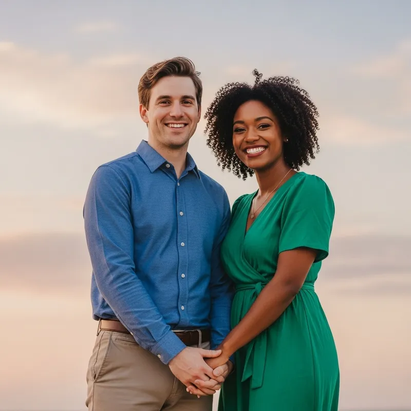 Happy Family: Husband and Wife Together