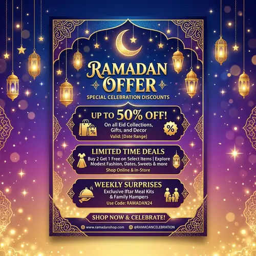 Stunning Ramadan Offer Poster Design