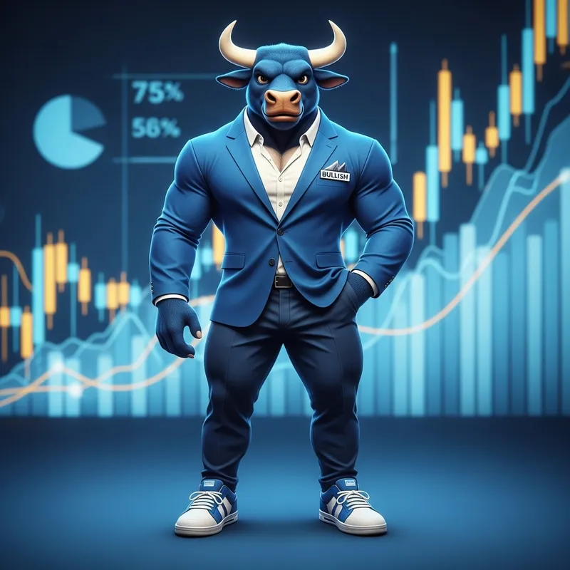 Finance Mascot: Bullish the Blue Bull