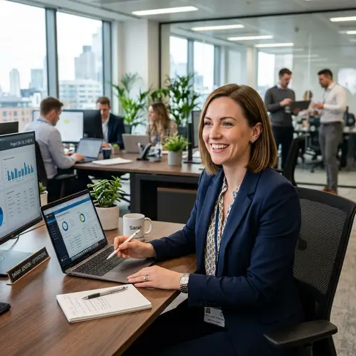 Realistic Business Person: Professional Image