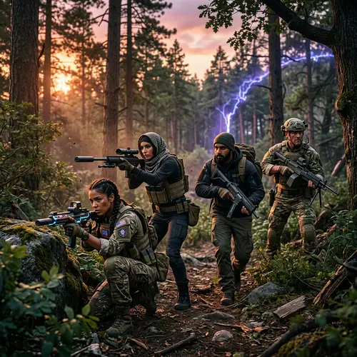 Intense Battle Royale Game in Dense Forest | FREE Fire Max