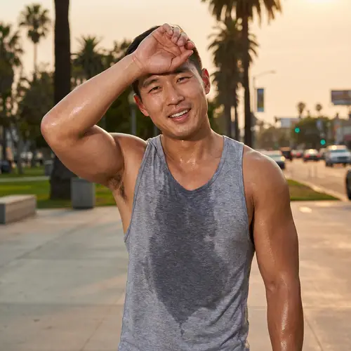 Fit Asian Man in Tank Top | Muscular Physique