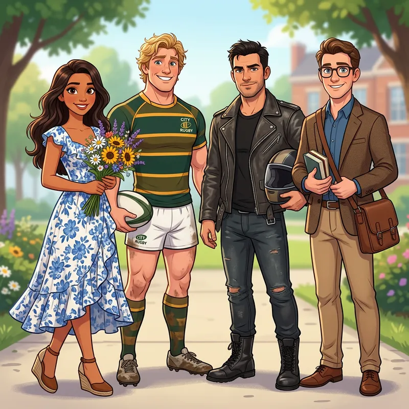 Stunning Cartoon Characters: Beauty and Strength Stunning Cartoon Characters: Beauty and Strength