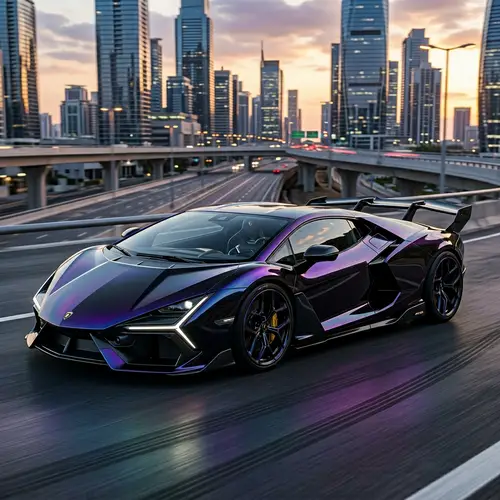 Futuristic Lamborghini Supercar: V12 Power & Style