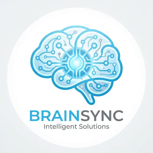 Smart & Creative Brain Logo Design for Innovative Tech App