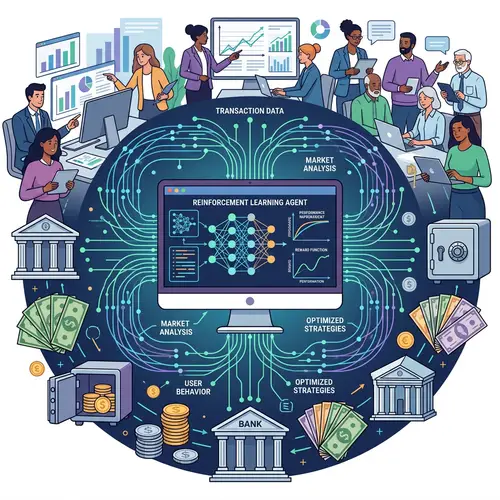 Reinforcement Learning in Banking Sector: Neural Network Interface