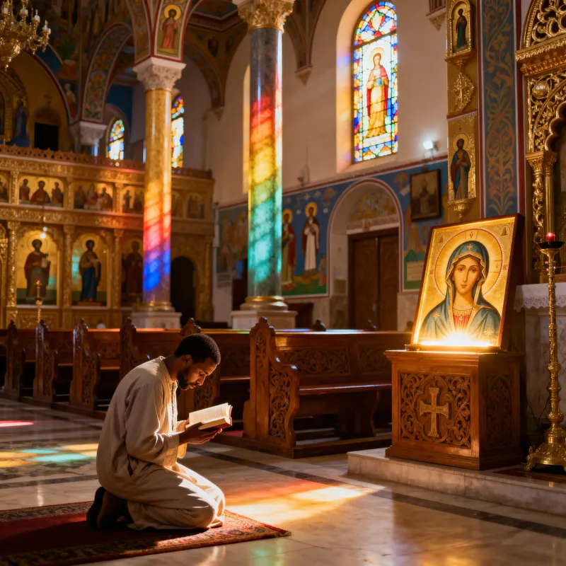 Ethiopian Orthodox Church: A Scene of Devotion
