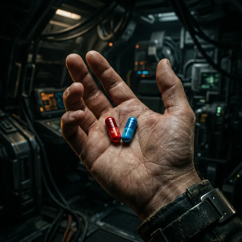 Red and Blue Pill: Sci-Fi Photo Art