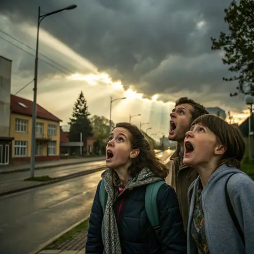 Astonished Passersby on the Street