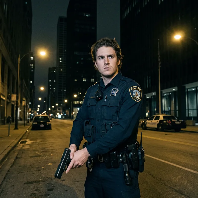 Leon Kennedy on Dark City Street Leon Kennedy on Dark City Street